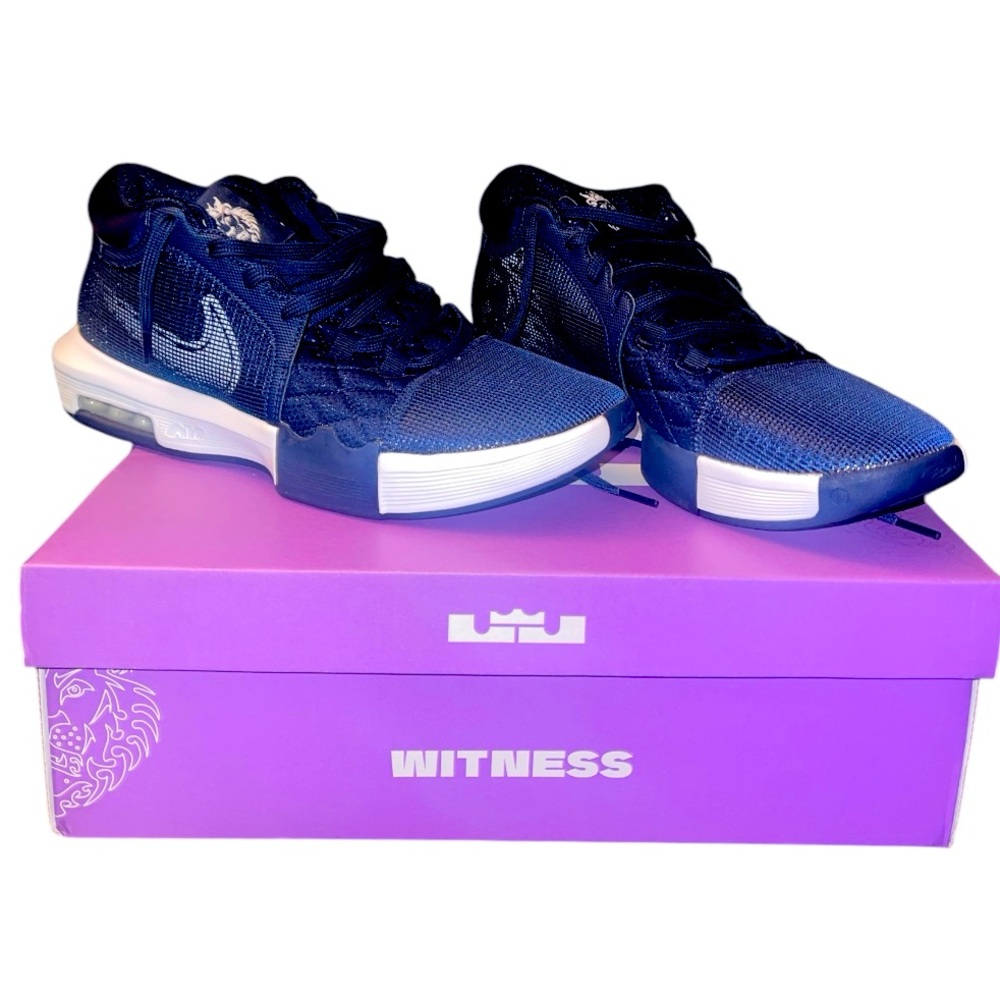 Blue and white Nike Lebron James Witness 8